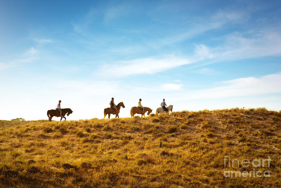Horseback Riding Photograph by Carlos Caetano