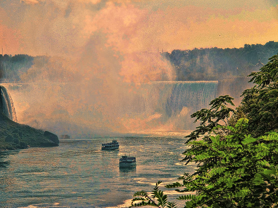 Niagara Photograph - Horseshoe Falls Canadian Niagara Falls by Lawrence Christopher