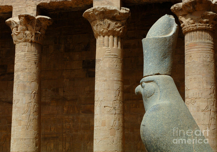 Horus Temple Of Edfu Egypt Photograph by Bob Christopher