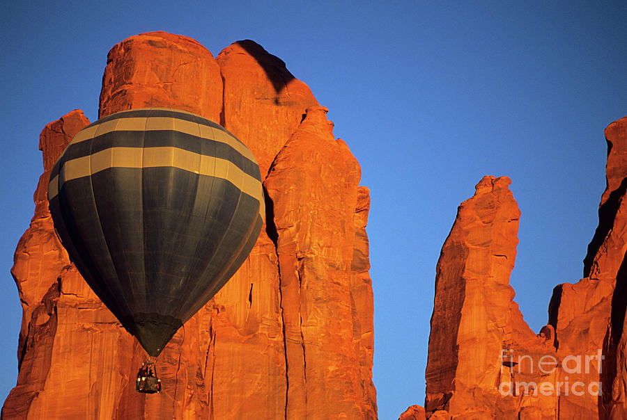 Hot Air Balloon Monument Valley 1 #1 Photograph by Bob Christopher