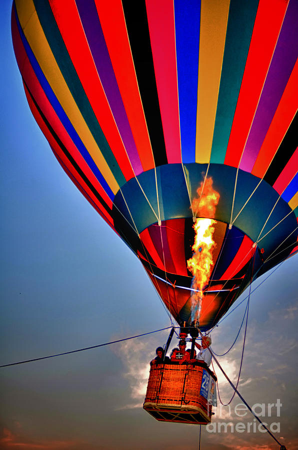 Hot Air Balloon Fire Photograph by Jeanne  Woods