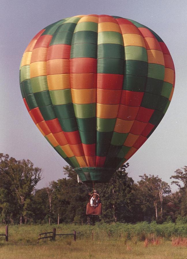 Hot Air Balloon Landing Painting by Margaret Harmon