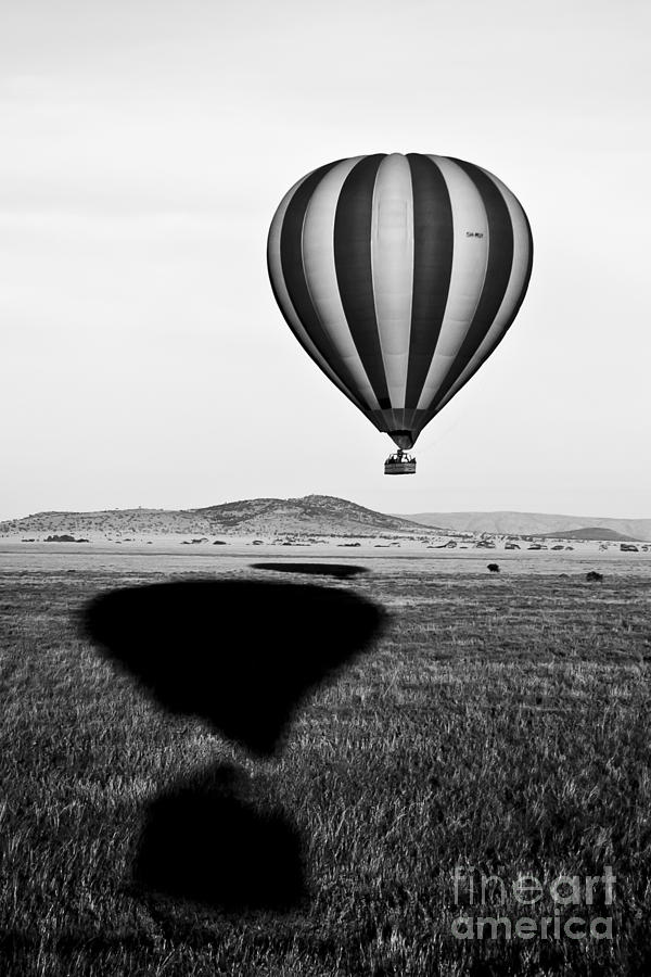 Hot Air Balloon Shadows Photograph by Darcy Michaelchuk