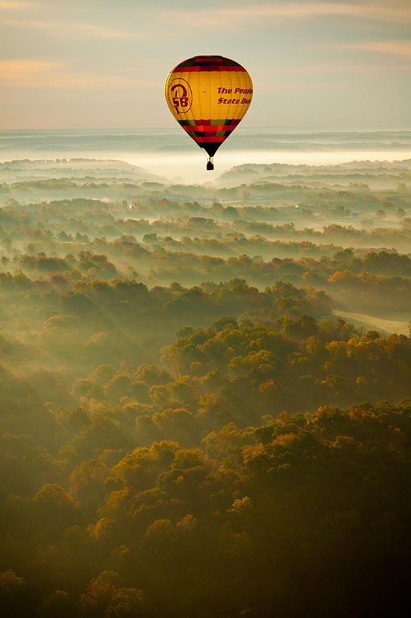 Hot Air Balloon Sunrise Photograph by Anthony Doudt