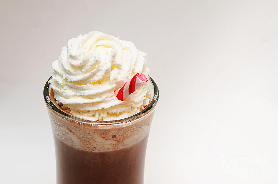 Hot Chocolate And Whipped Cream Photograph by Andee Design