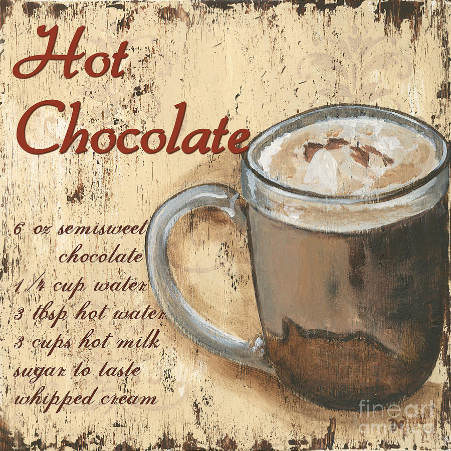 Vintage Painting - Hot Chocolate by Debbie DeWitt