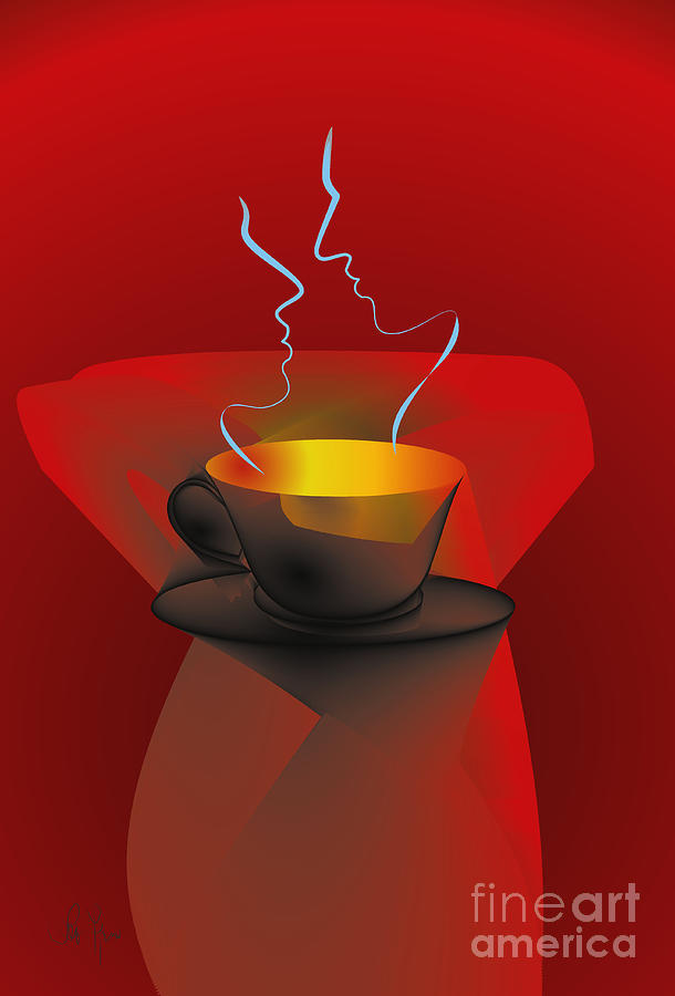 Hot Coffee Digital Art by Leo Symon