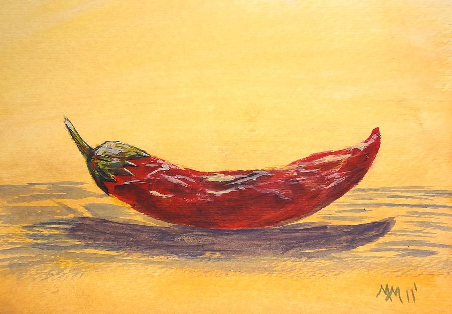 Still Life Painting - Hot Pepper by Misty Mueller