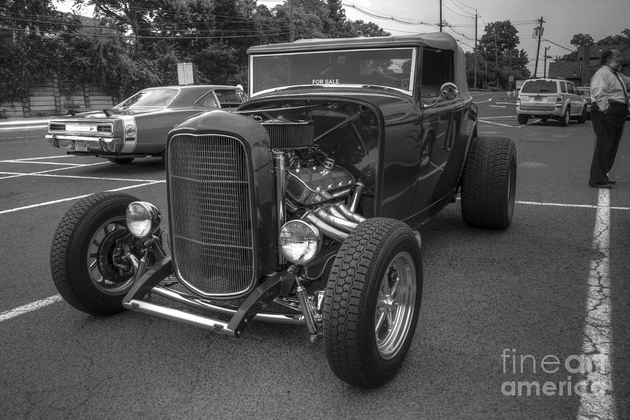 Hot Rod Black and White Photograph by Lee Dos Santos