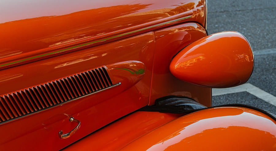 Hot Rod Orange Photograph by Ken Stanback