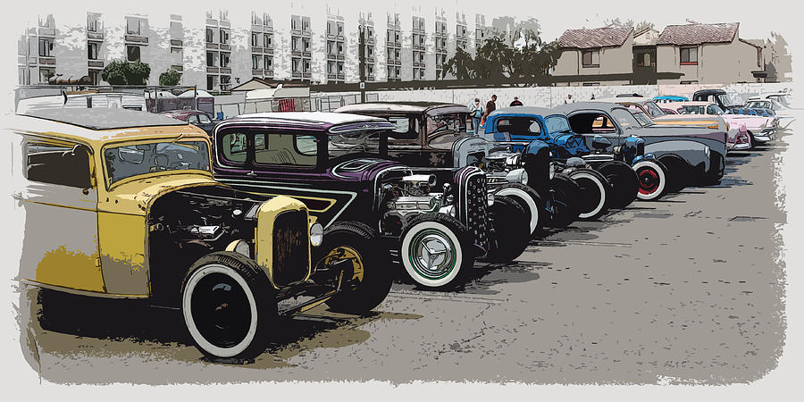 Hot Rod Row Photograph By Steve Mckinzie