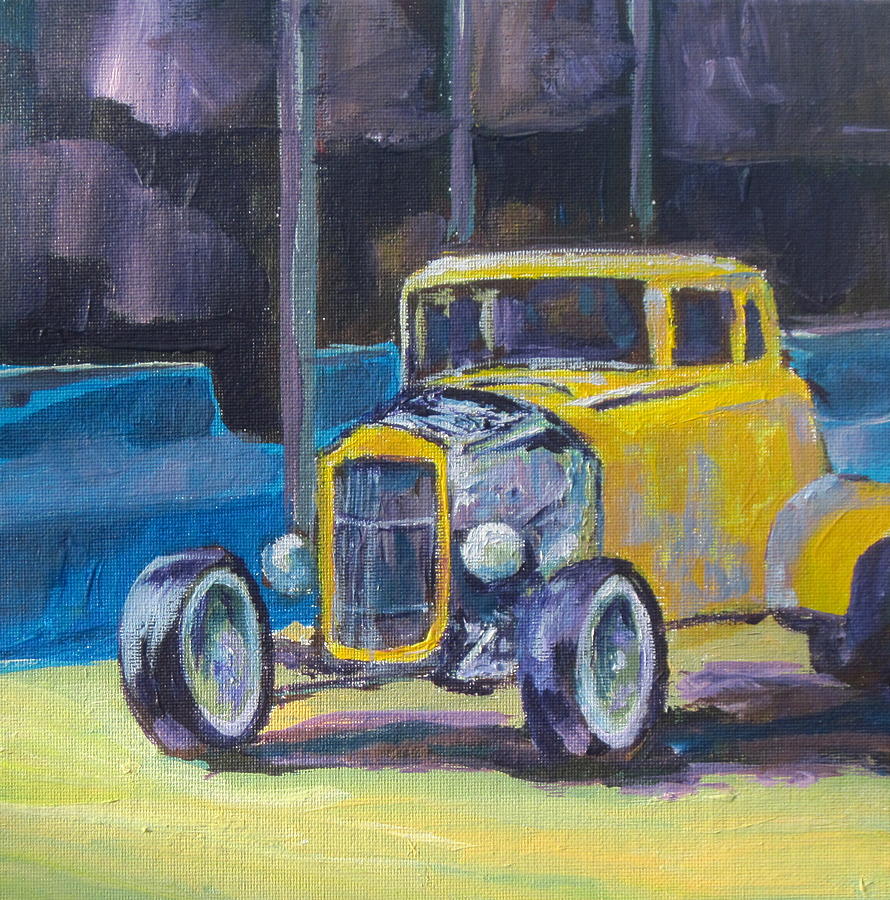 Hot Rod Painting by Sandy Tracey