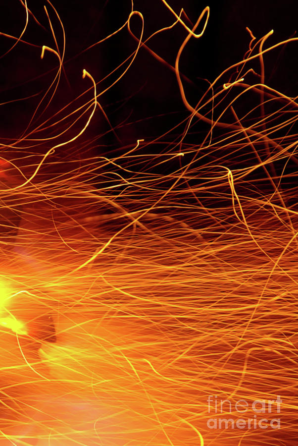 Abstract Photograph - Hot Sparks by Carlos Caetano