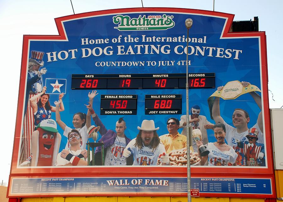 New York City Photograph - Hotdog Eating Contest Time by Rob Hans