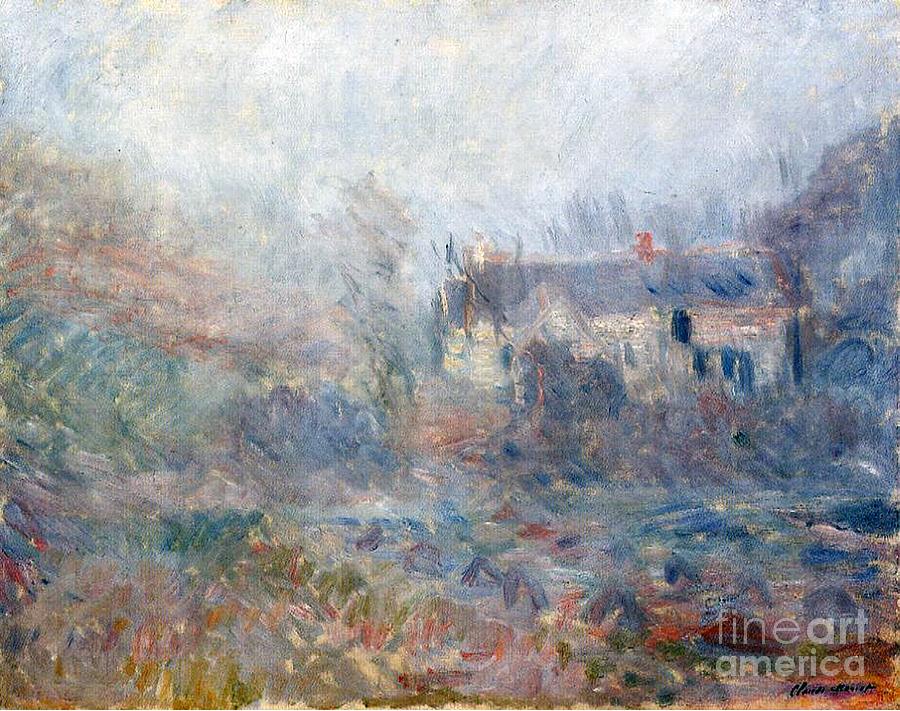 House at Falaise, Normandy, 1885 by Monet Painting by Claude Monet