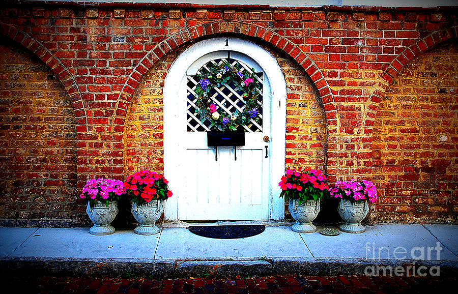 House Door 10 in Charleston SC  Photograph by Susanne Van Hulst