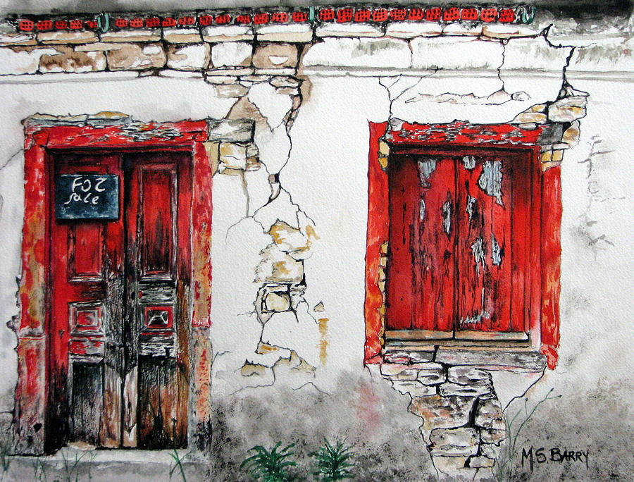 House For Sale Painting by Maria Barry