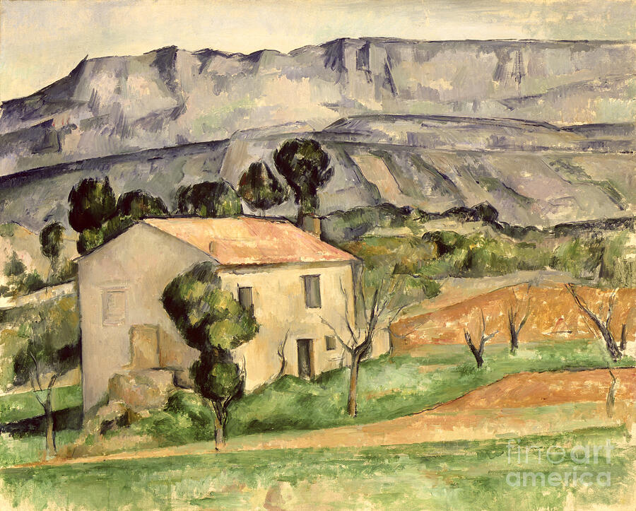 Mountain Painting - House in Provence by Paul Cezanne