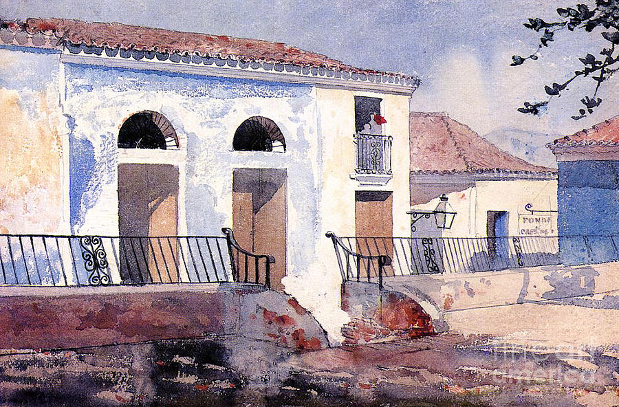 Winslow Homer Painting - House in Santiago by Winslow Homer by Winslow Homer
