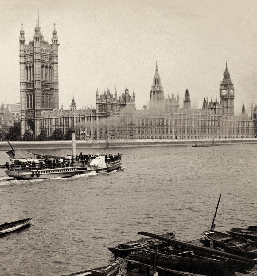 House of Parliament - London England - c 1896 Photograph by International  Images