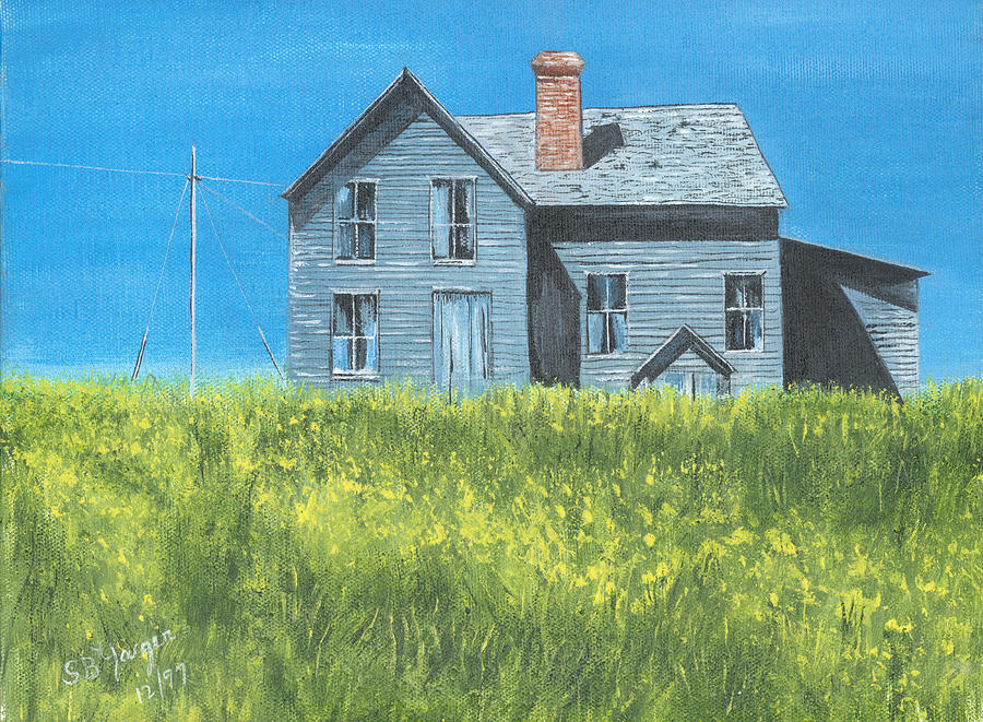 House On The Hill Painting by Stuart B Yaeger