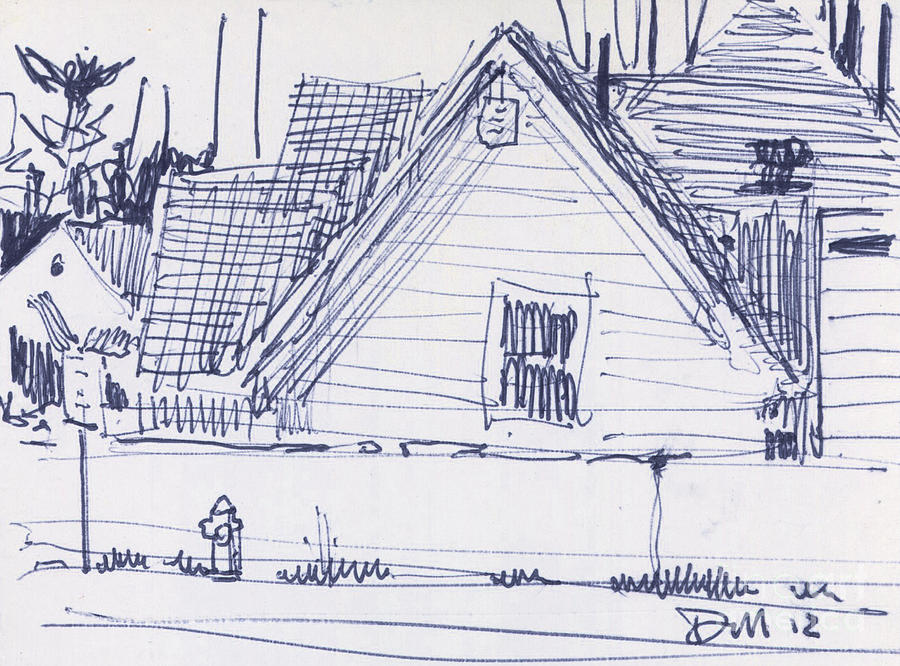 House Sketch One Drawing by Donald Maier