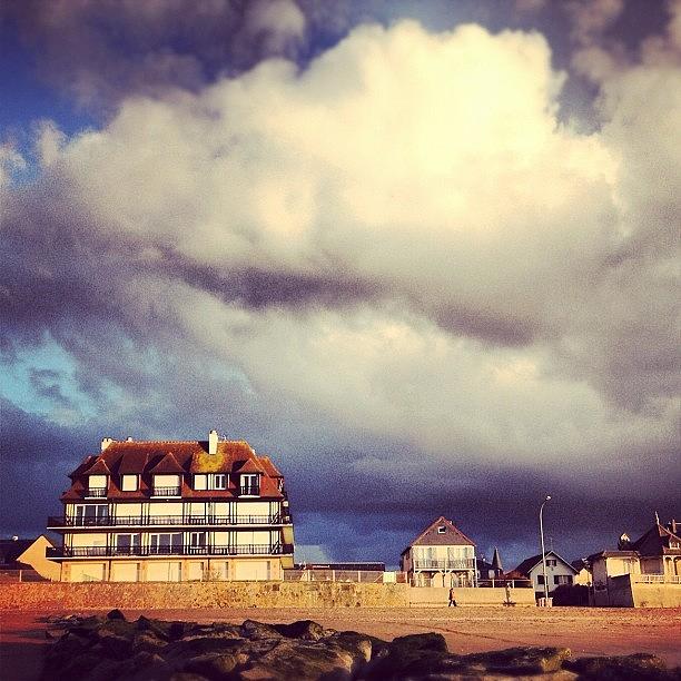 Beach Photograph - #house #sky #iphone #sea #sea #white by Alexandre Stopnicki
