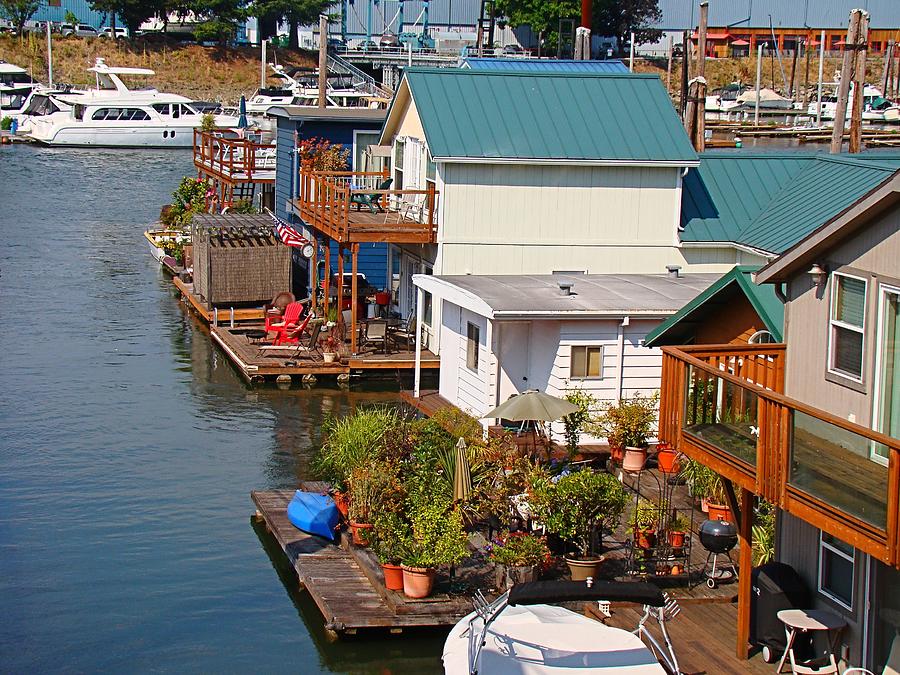 Houseboats Photograph by Nick Kloepping