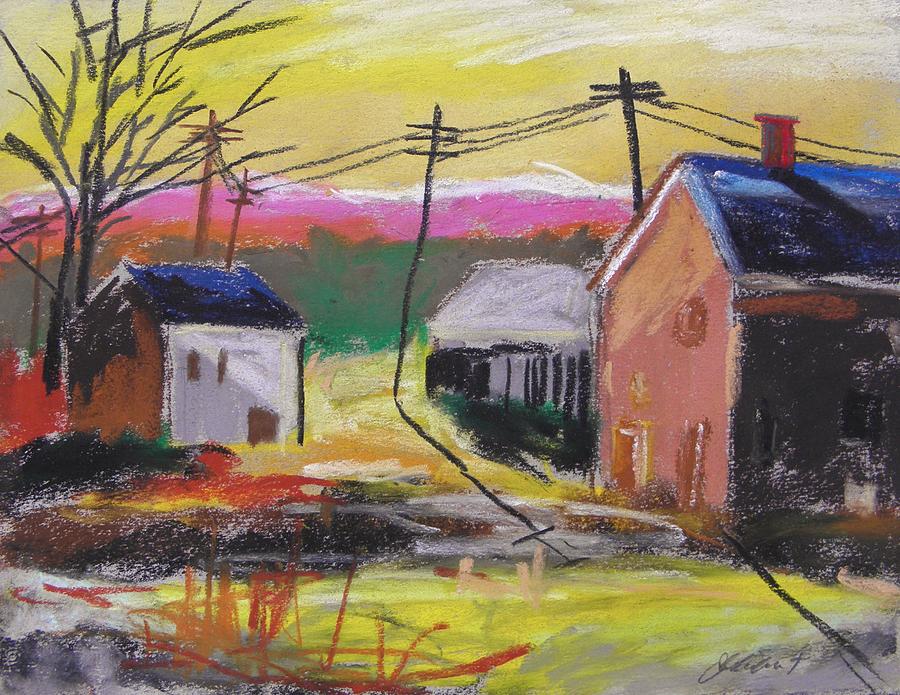 Houses at Sunrise Painting by John Williams