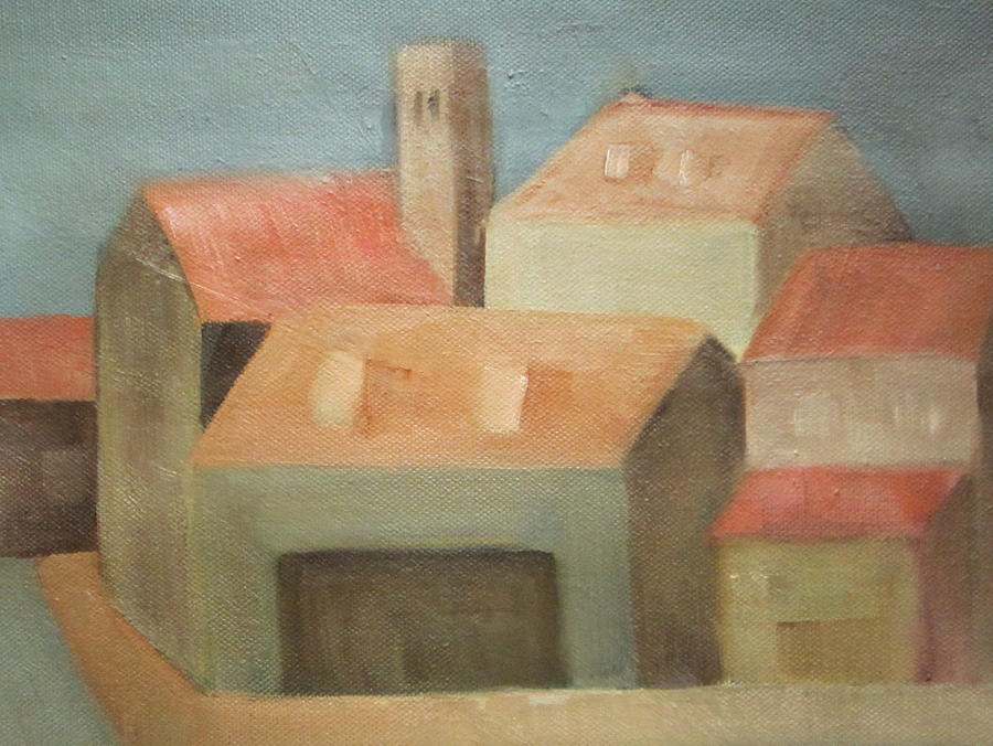 Houses I Painting by Patricia Cleasby
