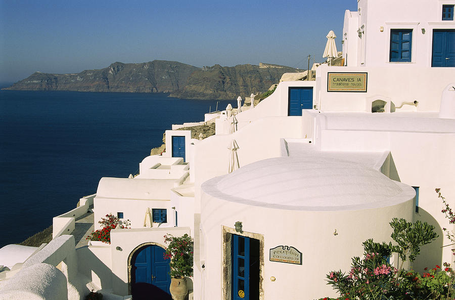 Houses With Blue Doors And Window Photograph by Mark Cosslett