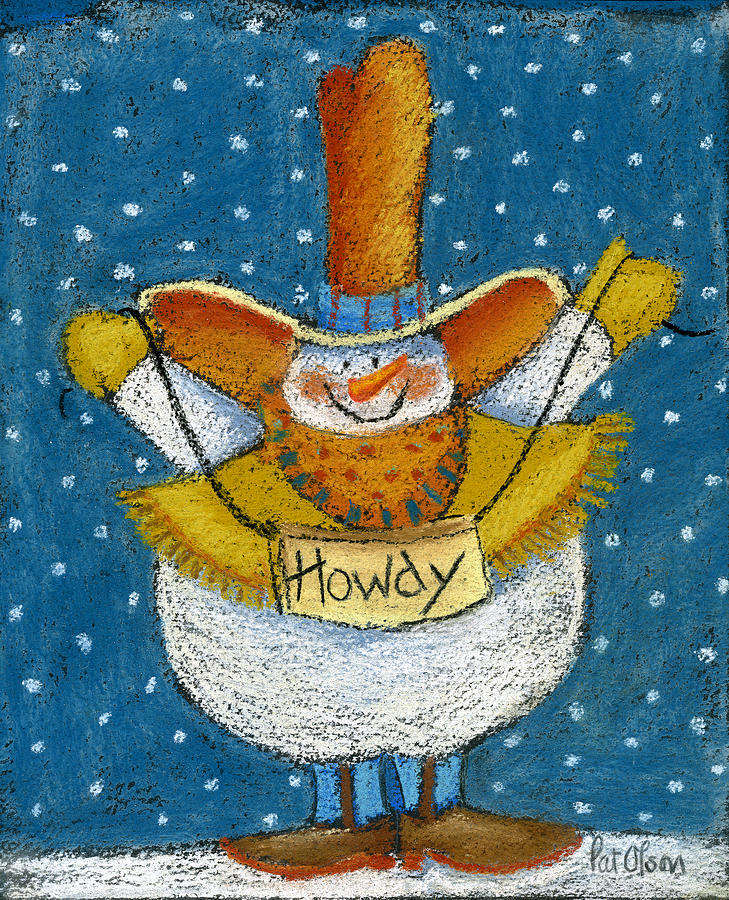Christmas Pastel - Howdy by Pat Olson