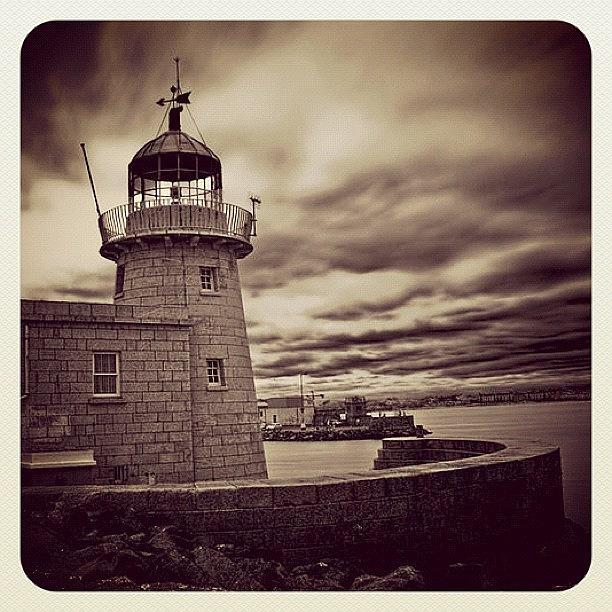 Lighthouse Photograph - Howth, Co.dublin, Ireland. Long by Magda Nowacka