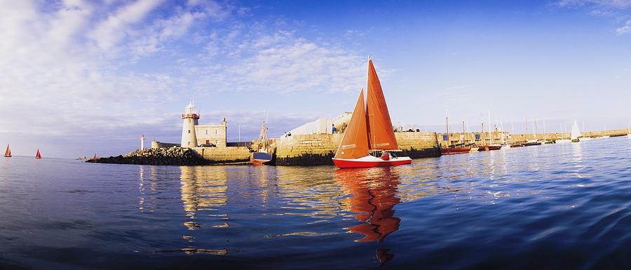 Sports Photograph - Howth, County Dublin, Ireland Sailboat by The Irish Image Collection 