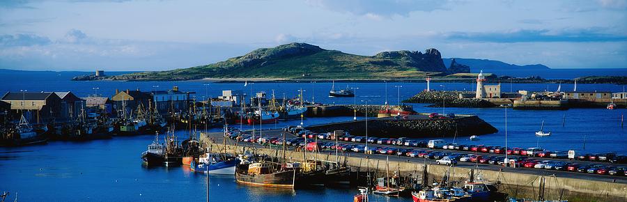Howth Harbour & Irelands Eye, Co Photograph by The Irish Image Collection 