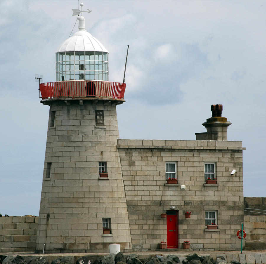 Howth Lighthouse 0001 Photograph by Carol Ann Thomas