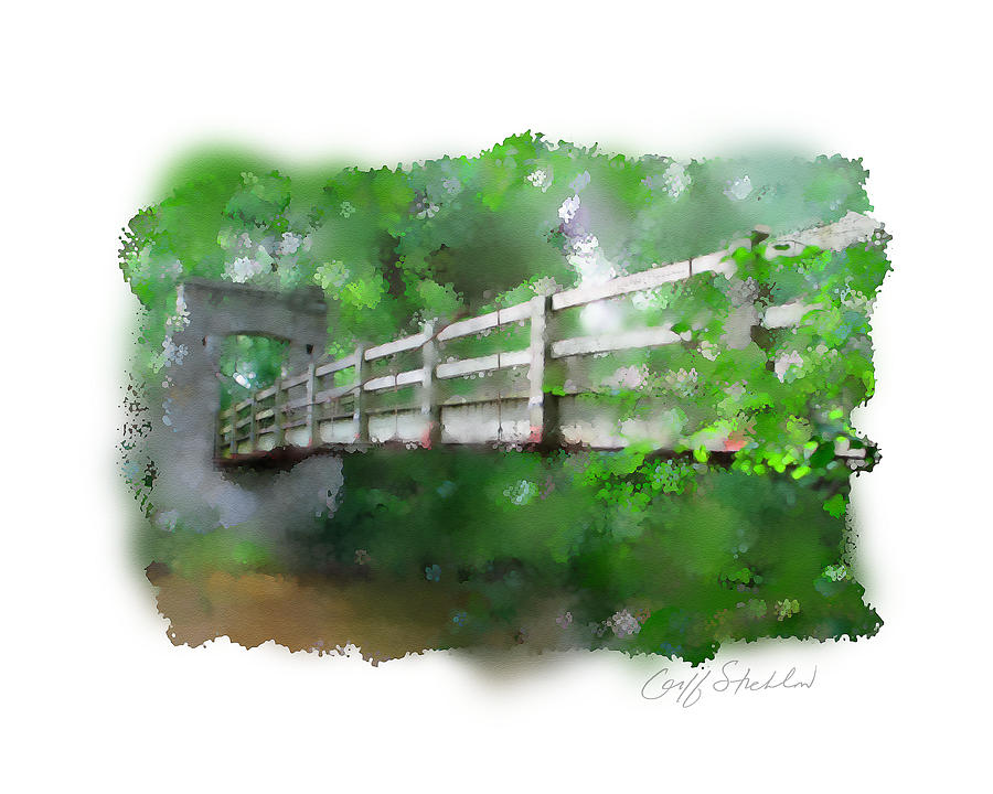 Hoyt Bridge 3 Digital Art by Geoff Strehlow
