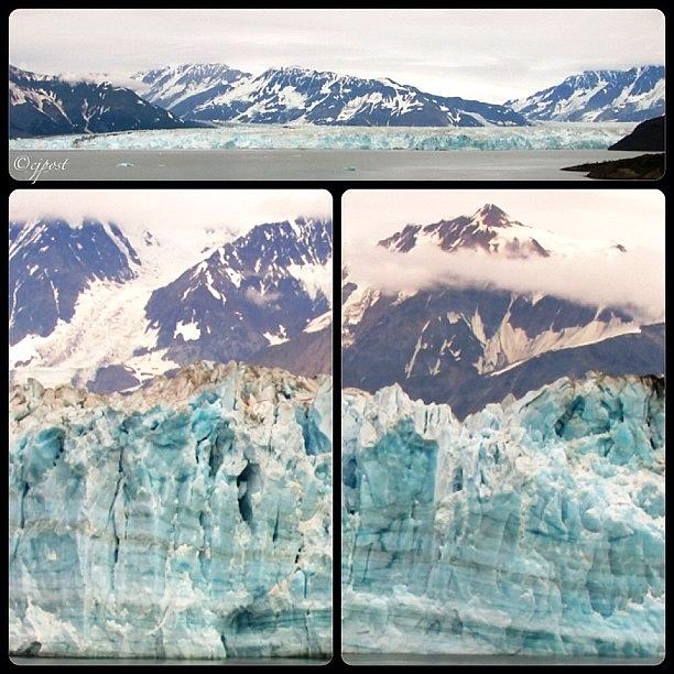 Mountain Photograph - Hubbard Glacier In 3 Parts #alaska by Cynthia Post
