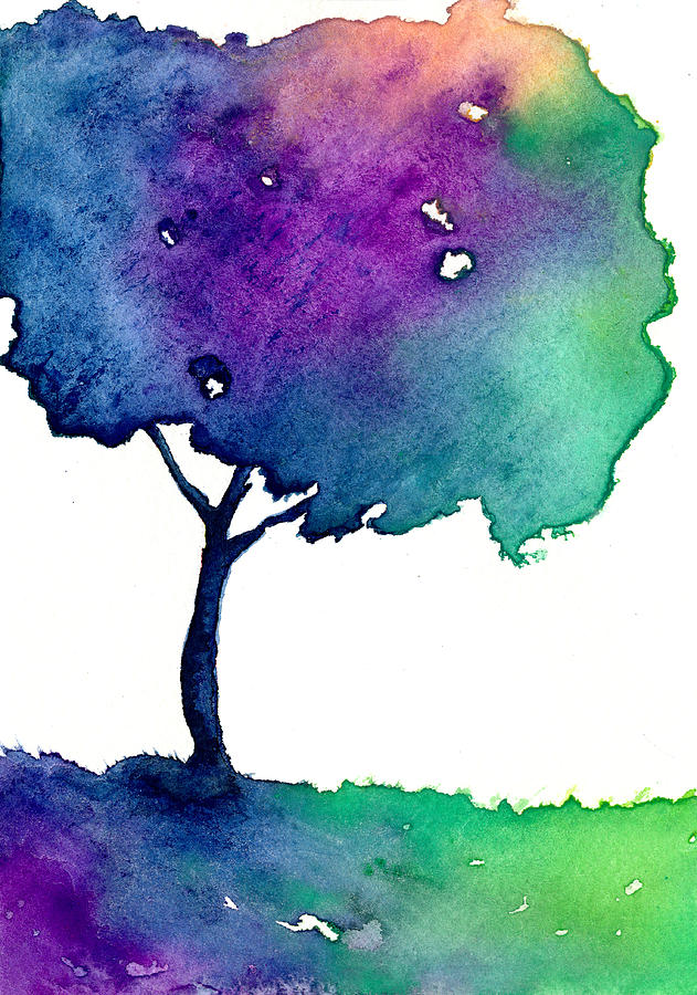 Fantasy Painting - Hue Tree II by Brazen Design Studio