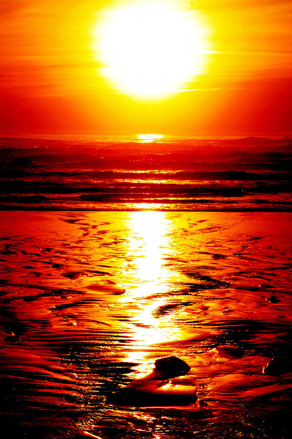 Hug Point Sunset 2 Photograph