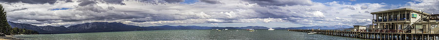 Huge Timber Cove Pier Panorama Photograph by Brad Scott