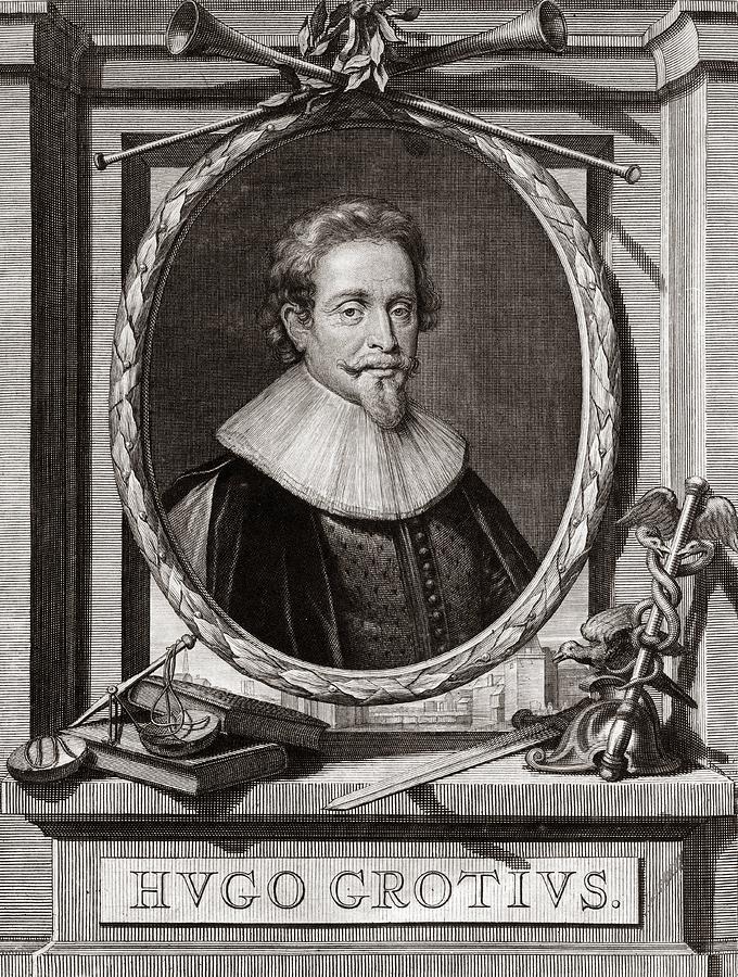 Portrait Photograph - Hugo Grotius, Dutch Jurist by Middle Temple Library