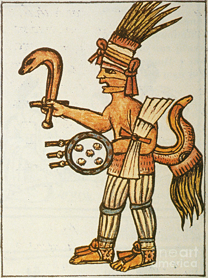 Huitzilopochtli, Aztec God Of War, 16th Photograph by Photo Researchers