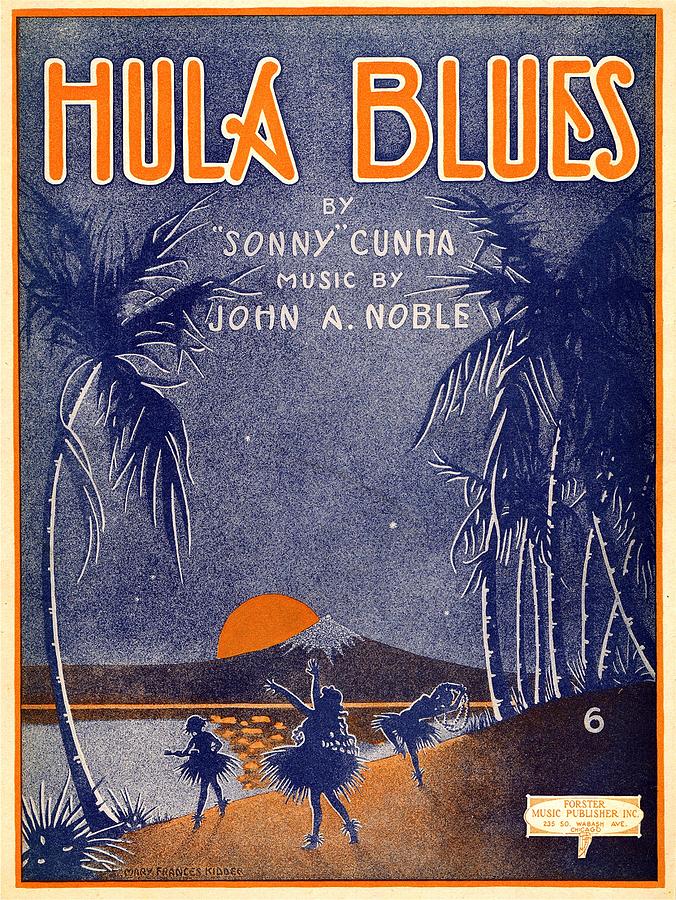 Vintage Photograph - Hula Blues by Mel Thompson