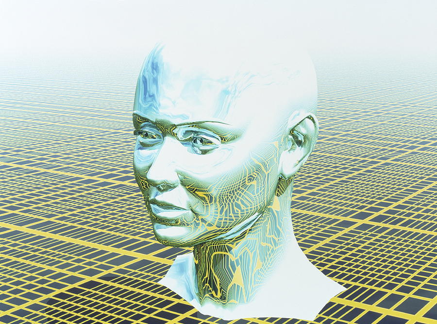 Human Body Computer Head Human Head by Science Photo Library
