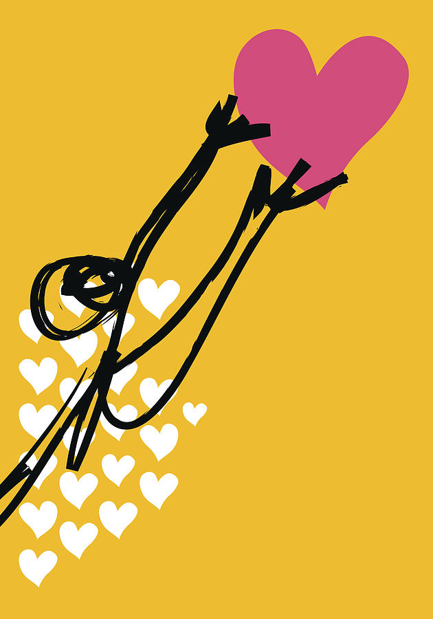 Human reaching for a heart Digital Art by Sofia Wrangsjo - Pixels