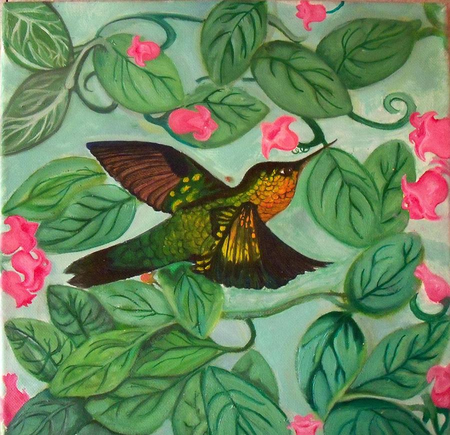 Hummingbird Painting - Hummingbird by Brooke F Boyce