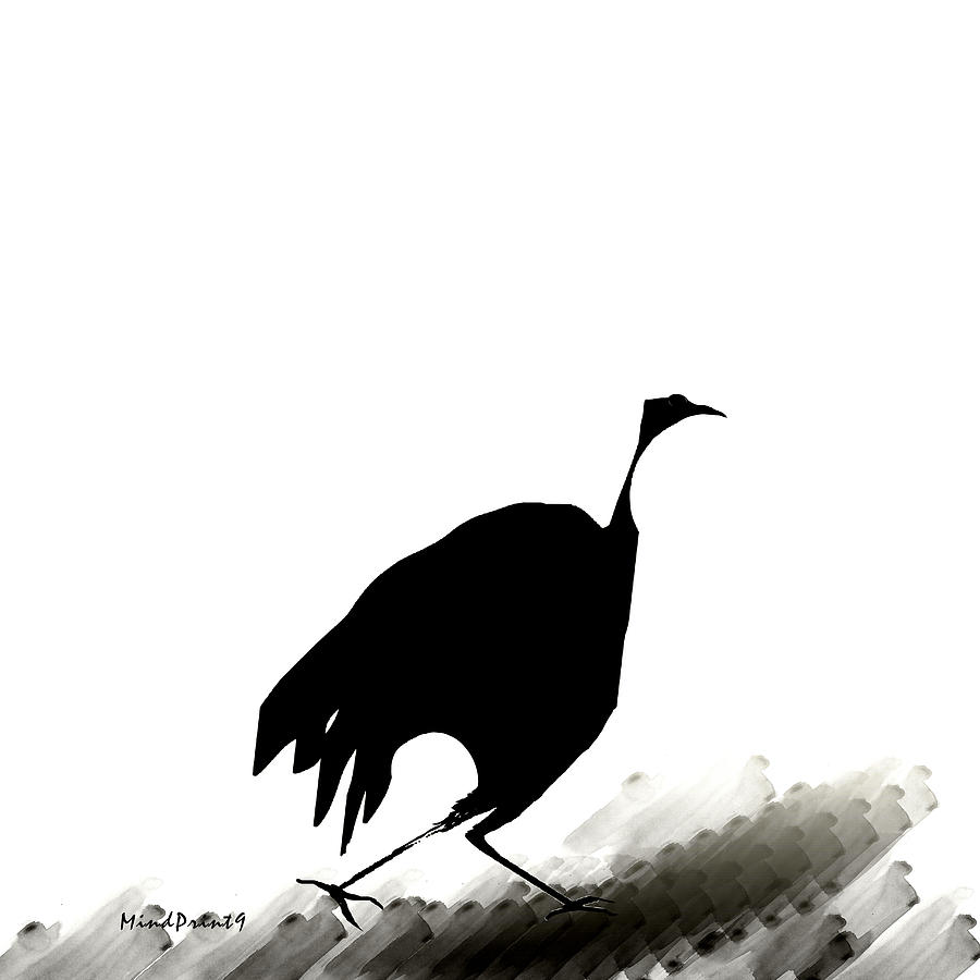 Hunter Bird Digital Art by Asok Mukhopadhyay