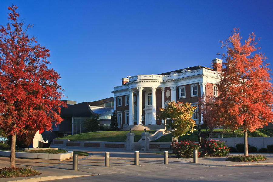 Hunter Museum in Autumn Photograph by Tom and Pat Cory