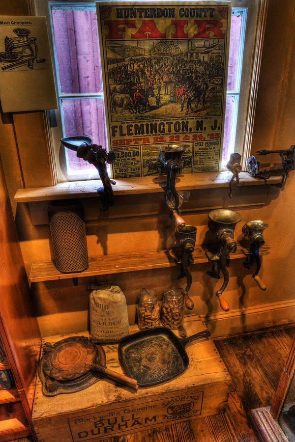 Transportation Photograph - Hunterdon County Fair - General Store - vintage - nostalgia - meat grinders by Lee Dos Santos